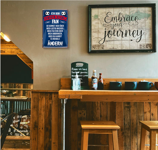 Blechschild ''Heidenheim Fan ´20'' 20x30cm