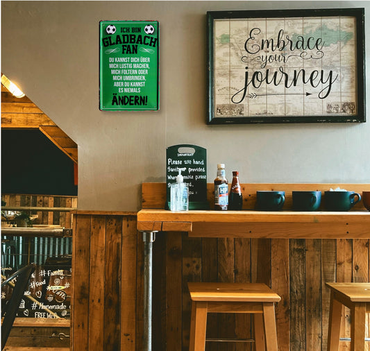 Blechschild ''Gladbach Fan ´19'' 20x30cm