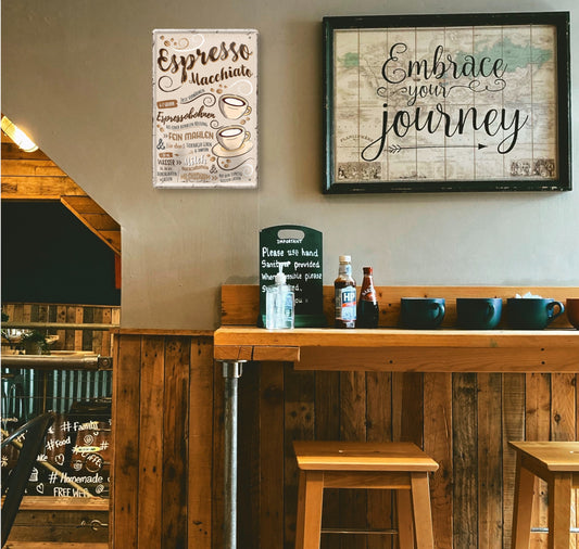 Blechschild ''Espresso Macchiate'' 20x30cm