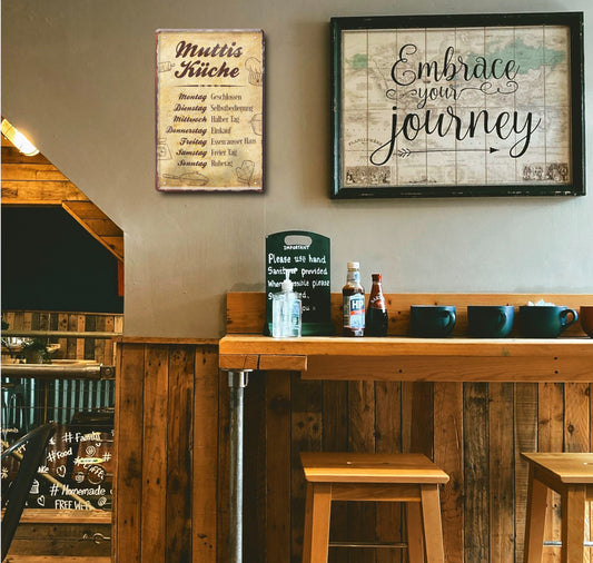 Blechschild ''Muttis Küche'' 20x30cm