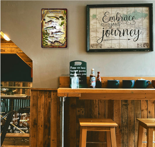 Blechschild ''Raubfische'' 20x30cm