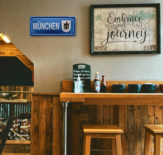 Blechschild ''München'' 28x12cm