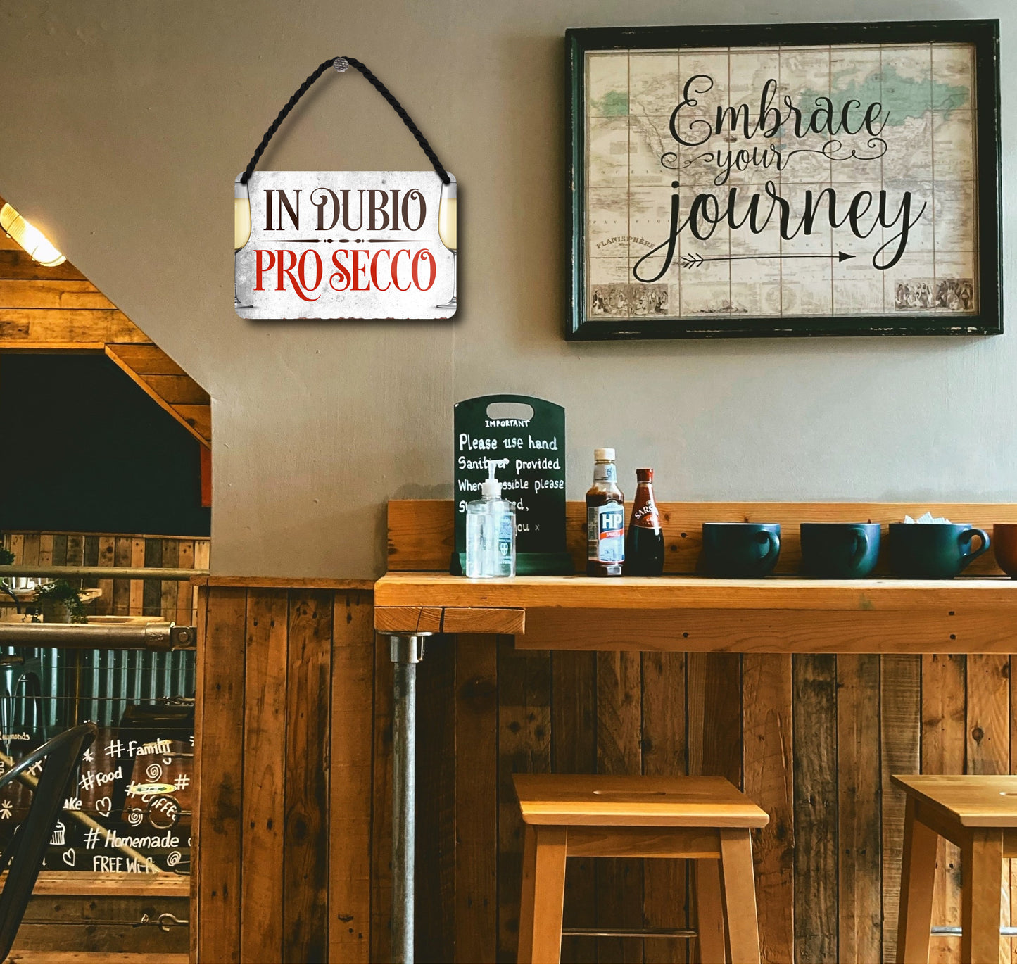 Blechschild ''In Dubio Pro Secco'' 18x12cm