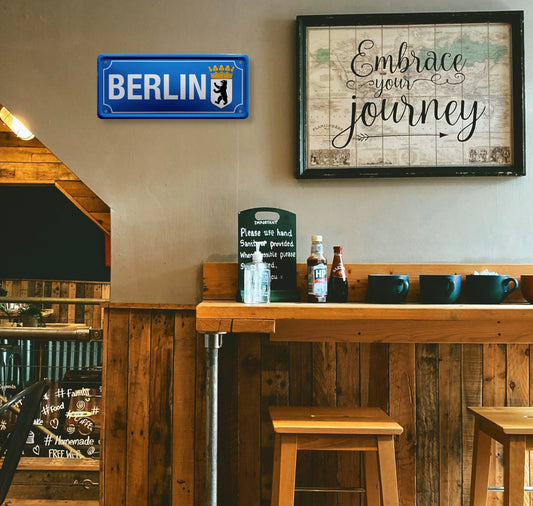 Blechschild ''Berlin'' 28x12cm