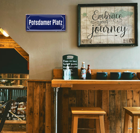 Blechschild ''Potsdamer Platz'' 28x12cm