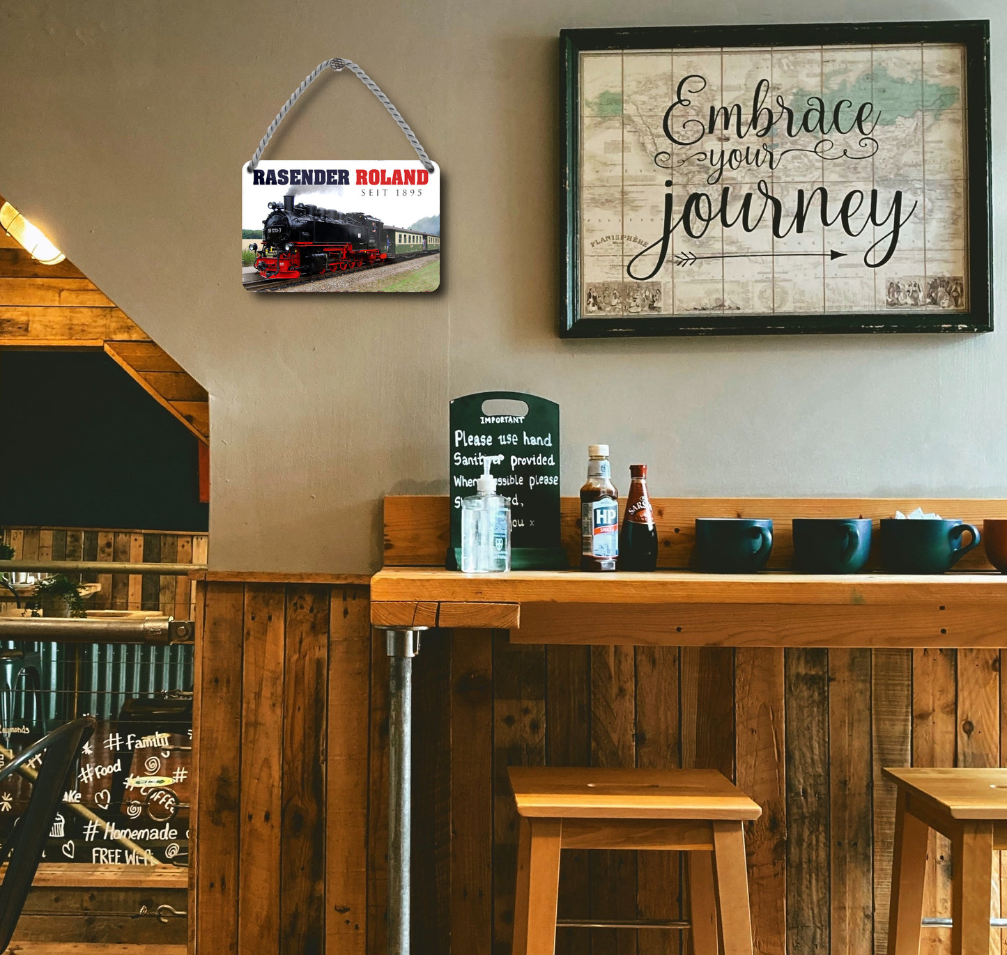 Blechschild ''Rasender Roland'' 18x12cm