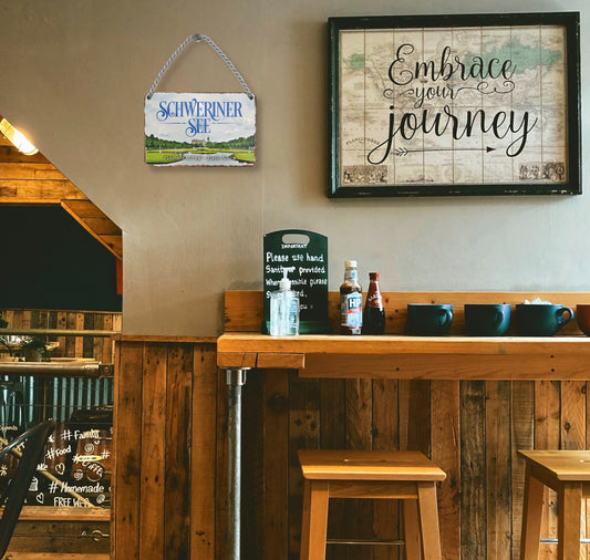 Blechschild ''Schweriner See'' 18x12cm