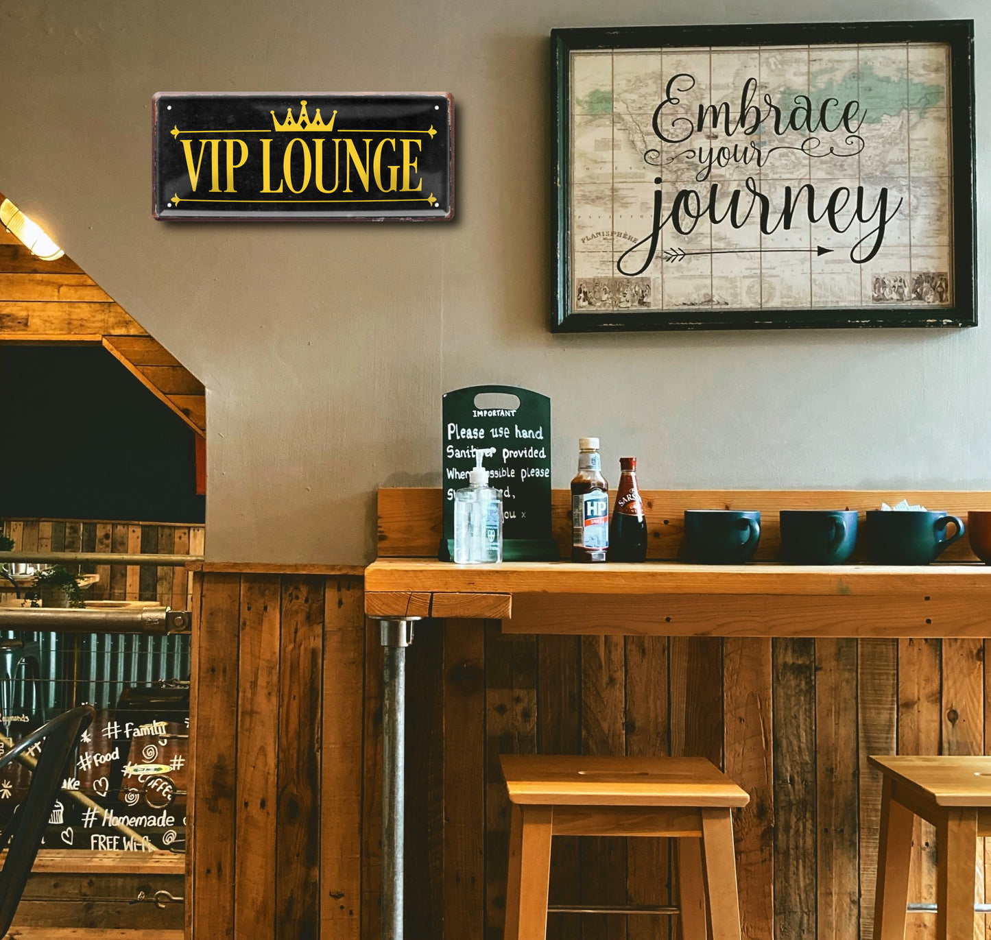 Blechschild ''VIP Lounge'' 28x12cm