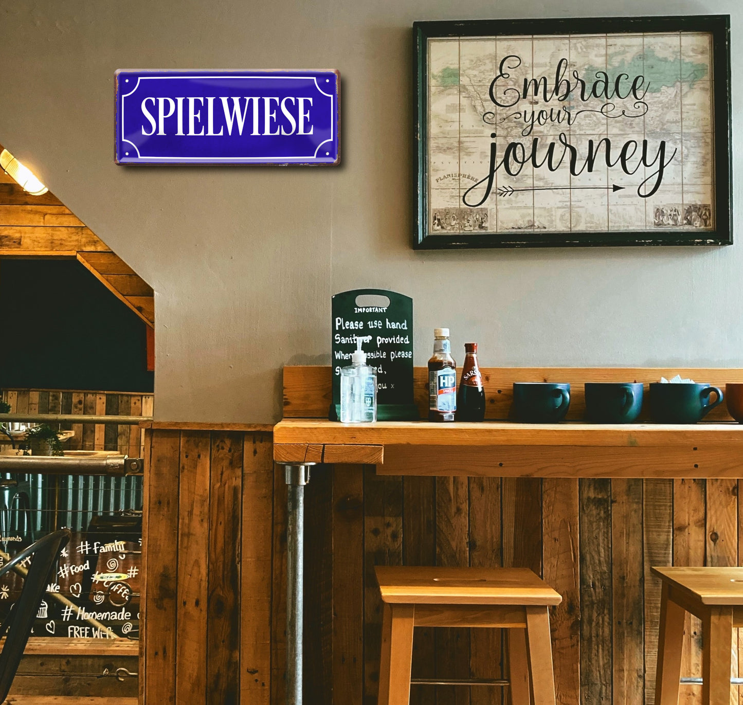 Blechschild ''Spielwiese'' 28x12cm