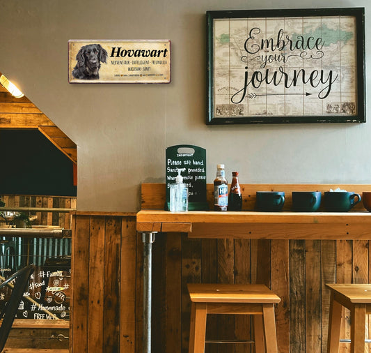 Blechschild ''Hovawart'' 28x12cm