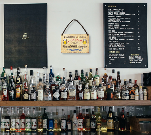 Blechschild ''Vom Bier ist noch keiner gestorben.. Ertrunken'' 18x12cm