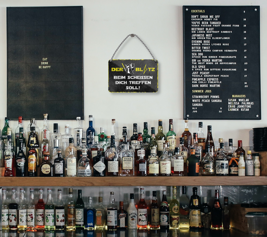 Blechschild ''Der Blitz beim Scheissen dich treffen soll (yoda)'' 18x12cm