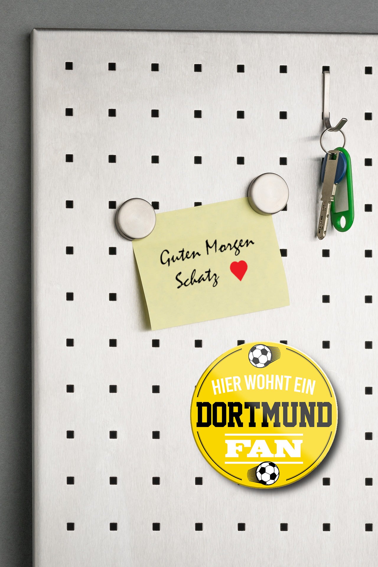 Magnet ''Dortmund Fan'' 8x8x0,3cm