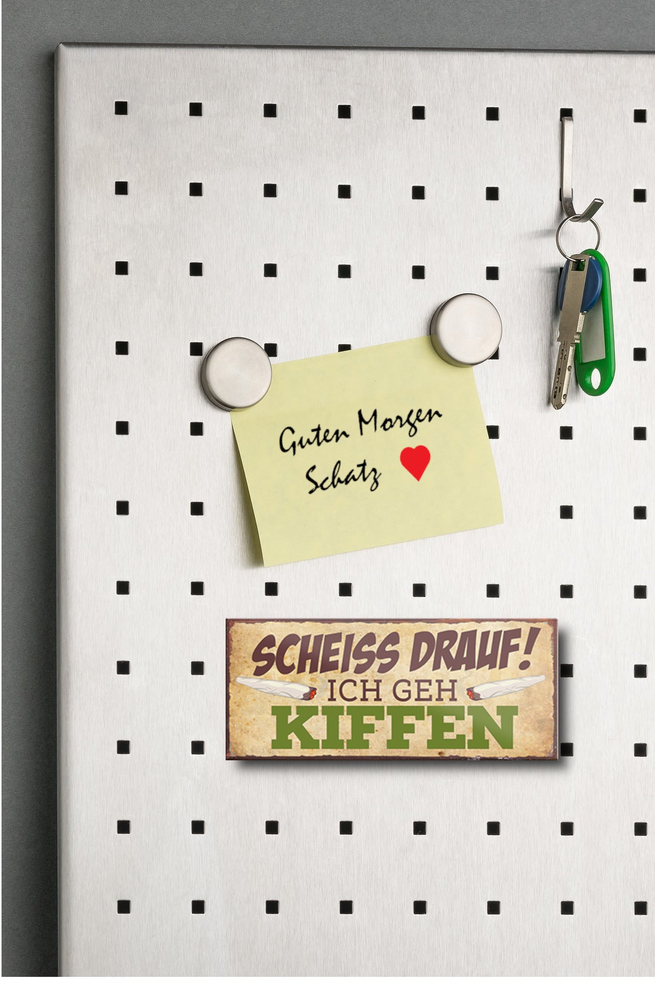 Magnet ''Scheiss drauf! Ich geh Kiffen'' 9,3x4cm