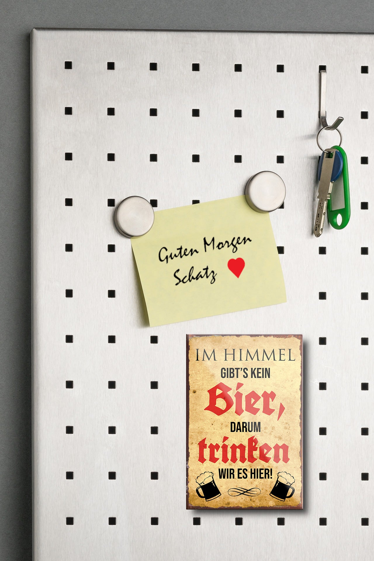 Magnet ''Im Himmel gibt's kein Bier'' 9x6x0,3cm