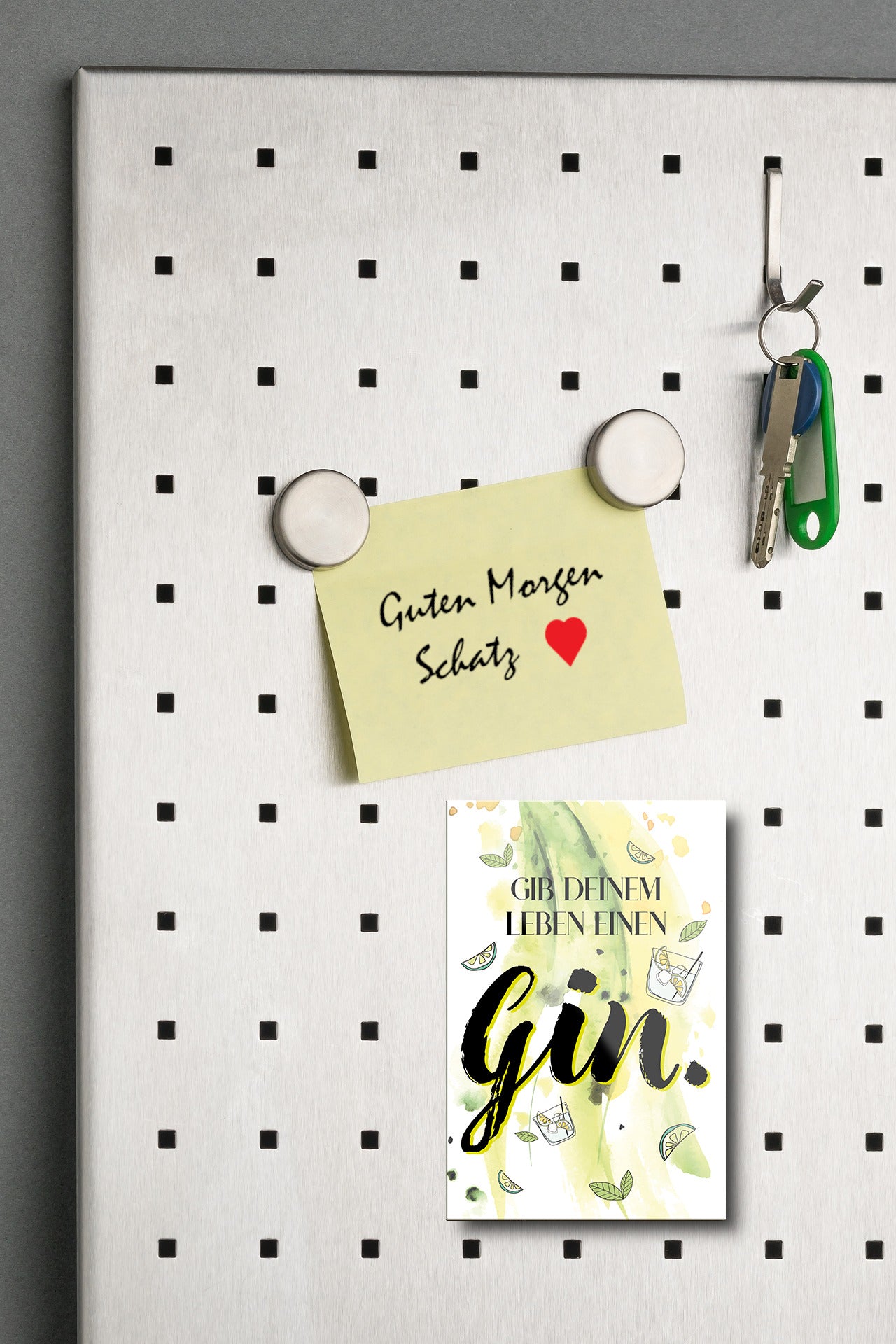 Magnet ''Gib dem Leben einen Gin'' 9x6x0,3cm