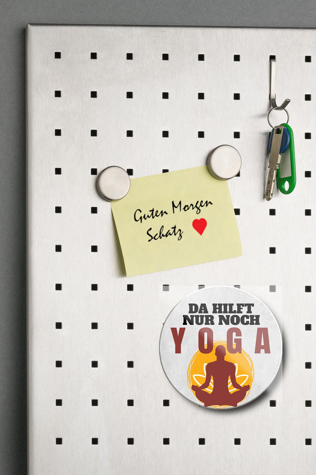 Magnet ''The only thing that helps is yoga'' 8x8x0.3cm