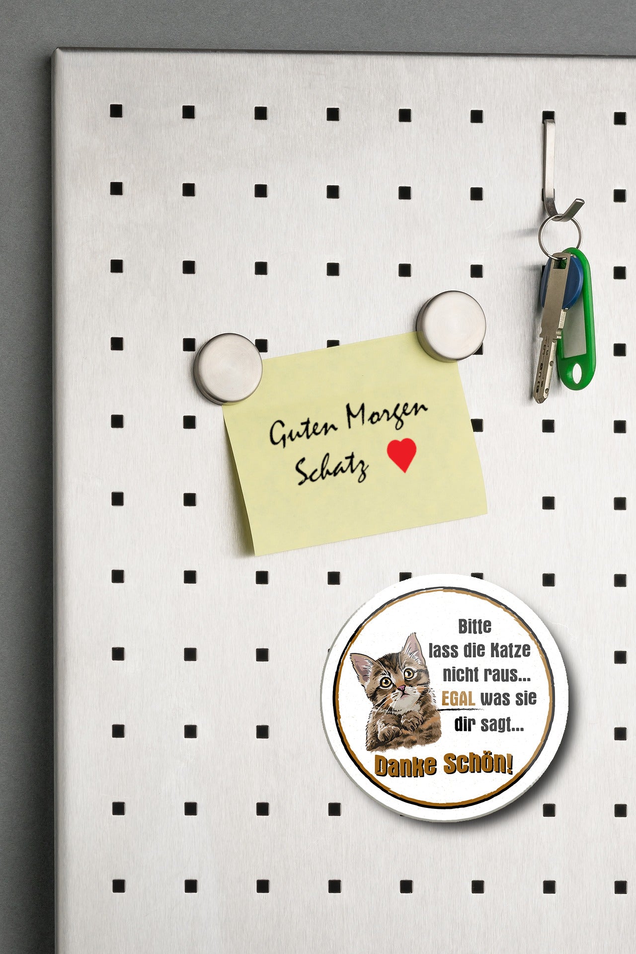 Magnet ''Bitte lass die Katze nicht raus'' 8x8x0,3cm