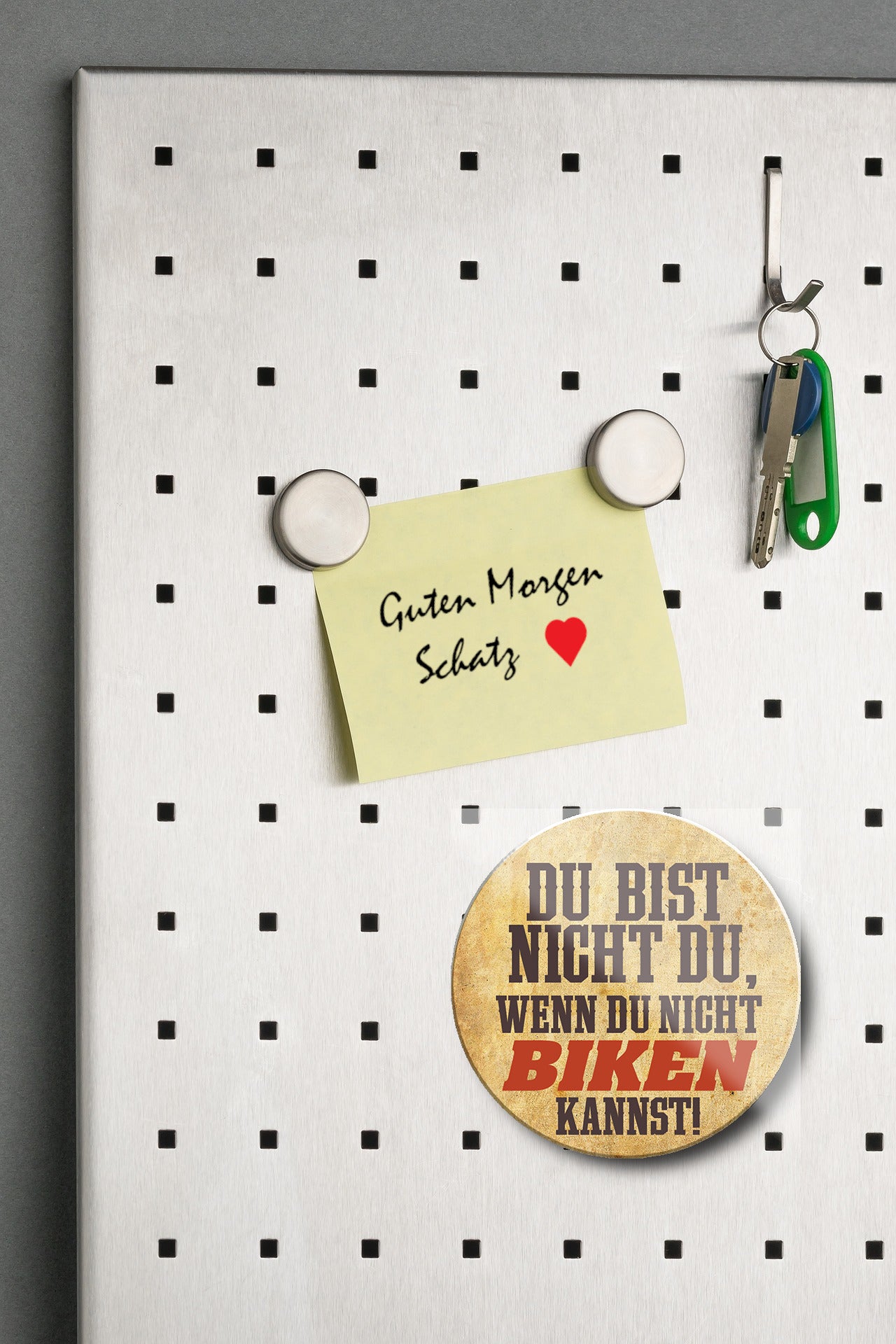 Magnet ''Du bist nicht du Biken'' 8x8x0,3cm