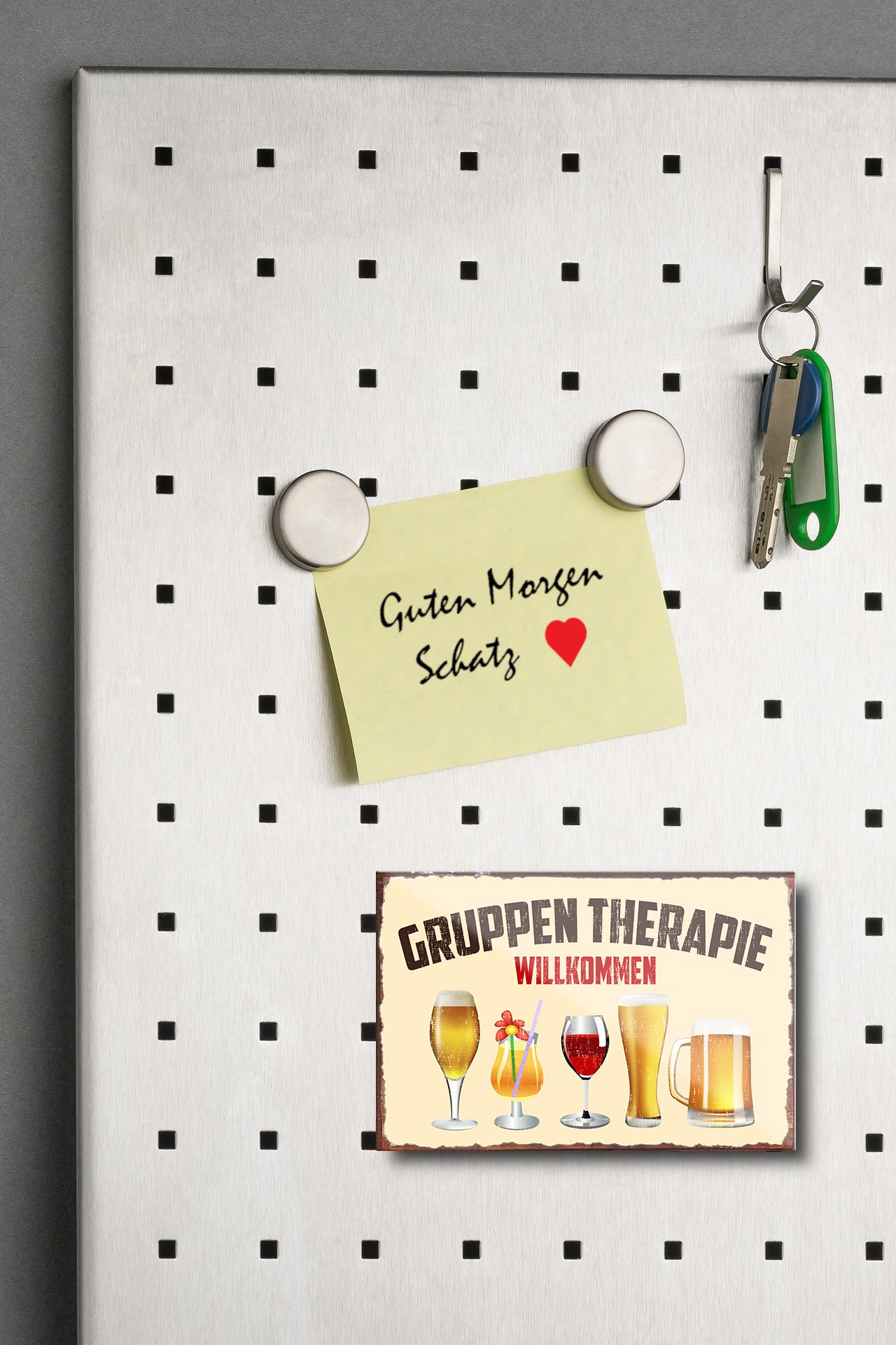 Magnet ''Gruppentherapie'' 9x6x0,3cm