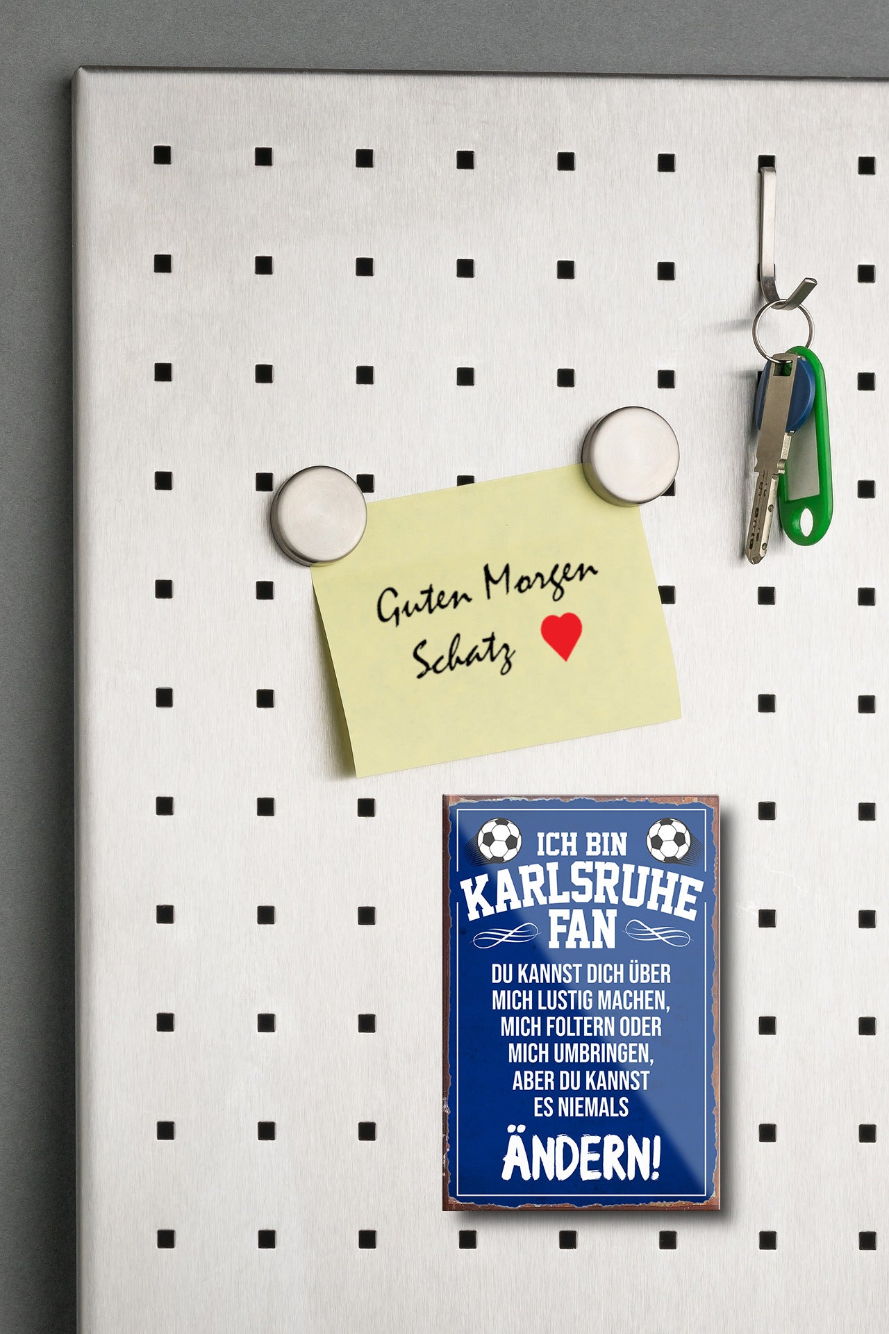Magnet ''Karlsruhe Fan'' 9x6x0,3cm