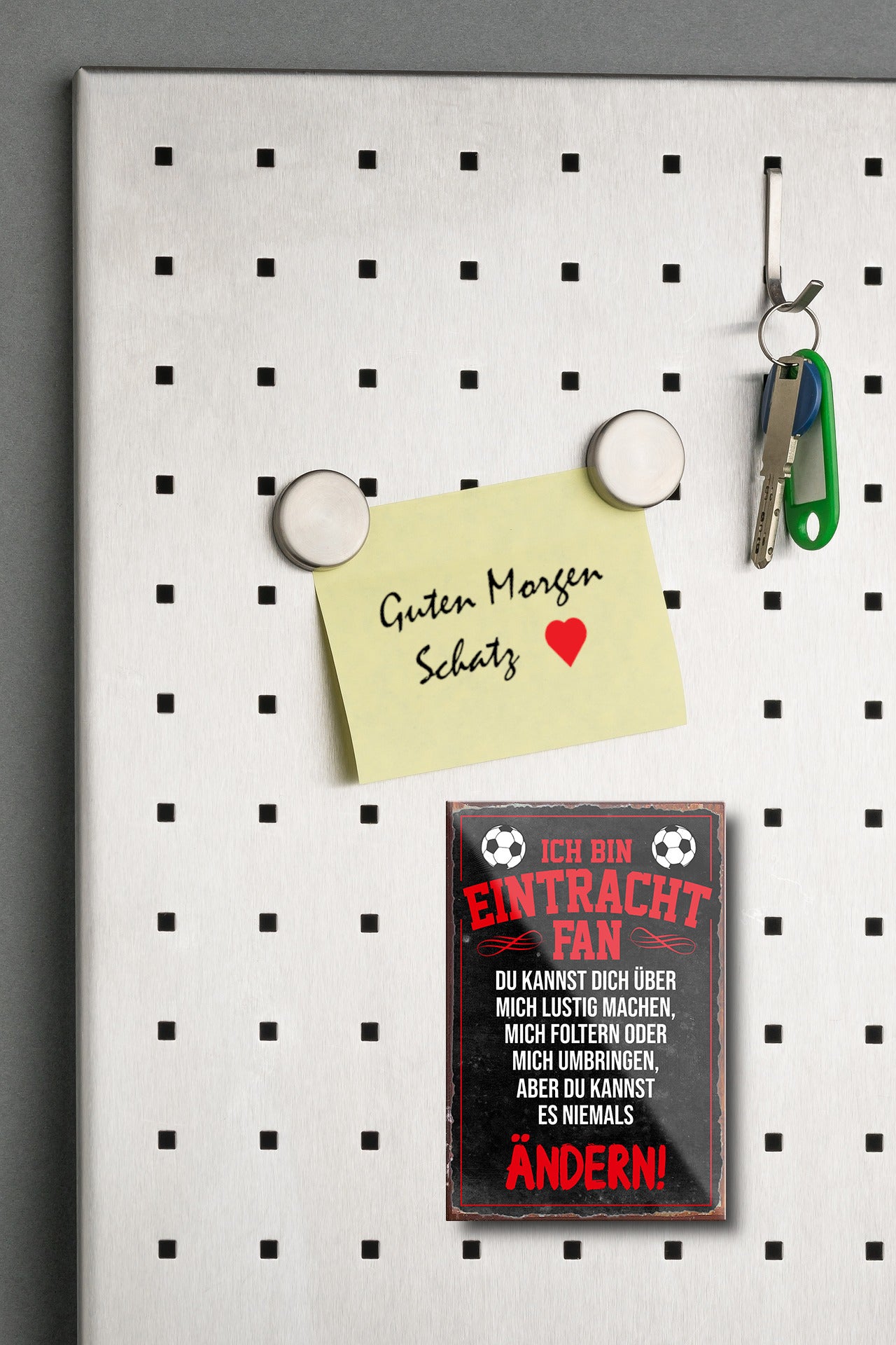 Magnet ''Eintracht Fan (weißer text)'' 9x6x0,3cm