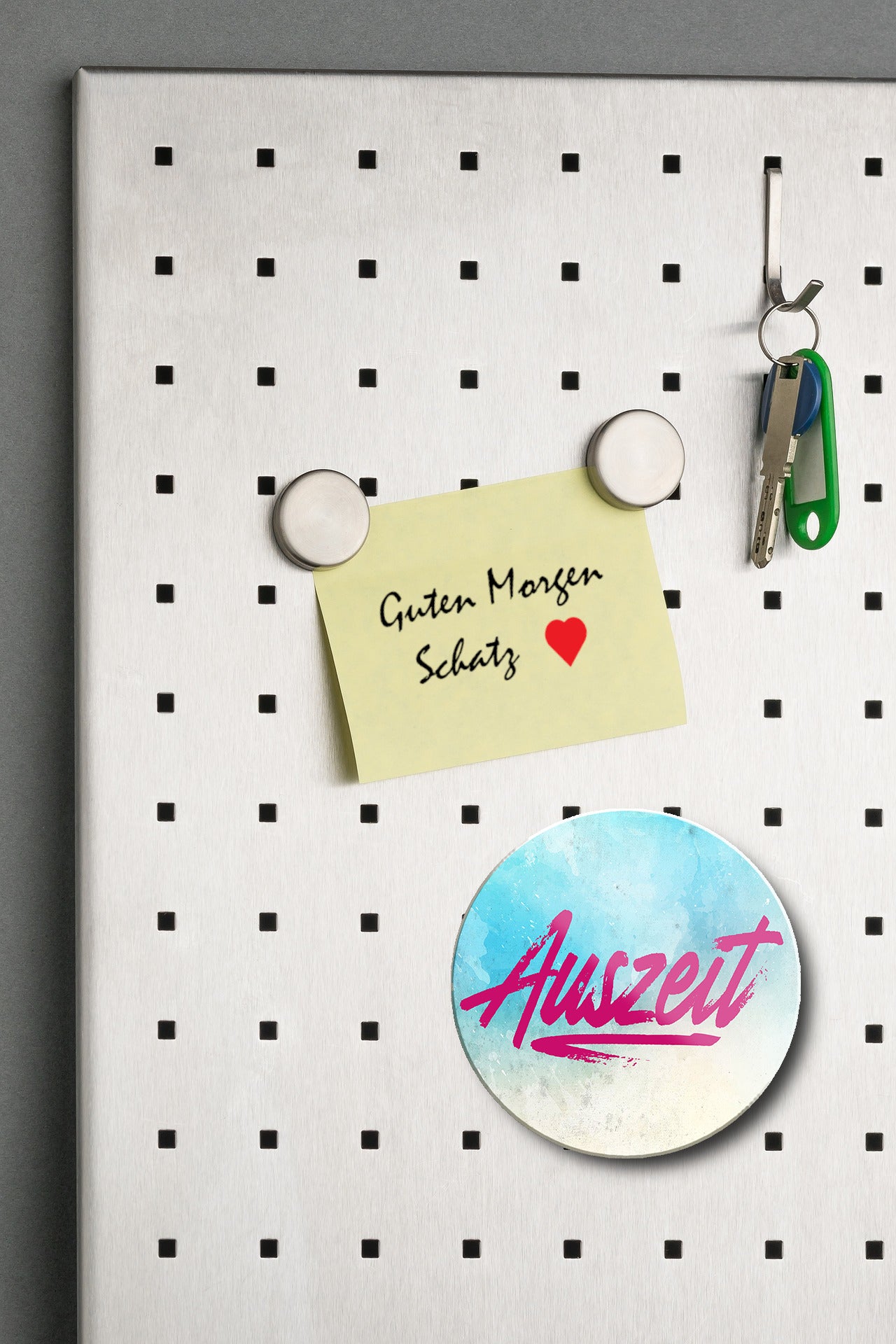 Magnet ''Auszeit (Bunt)'' 8x8x0,3cm