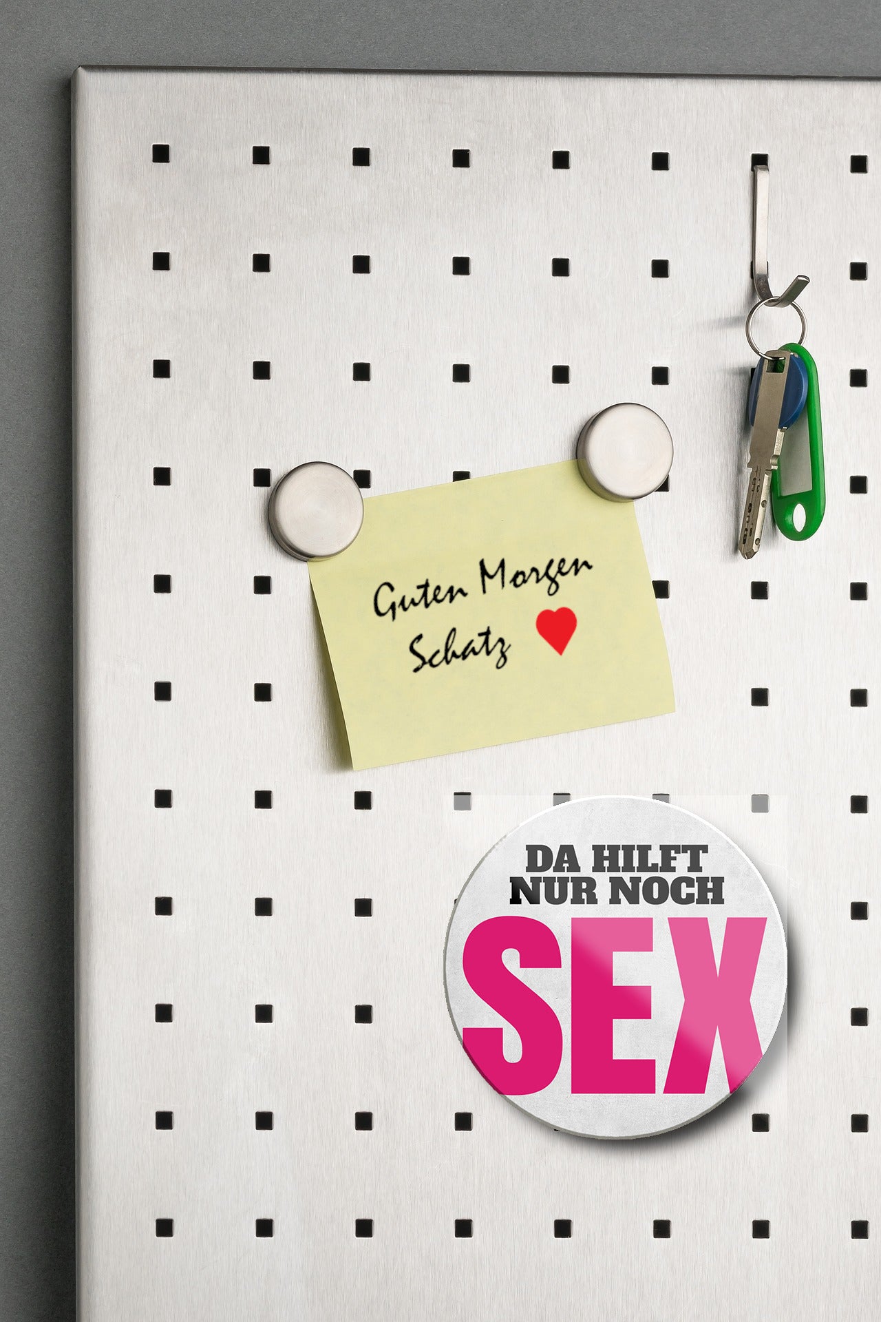 Magnet ''Da hilft nur noch Sex'' 8x8x0,3cm