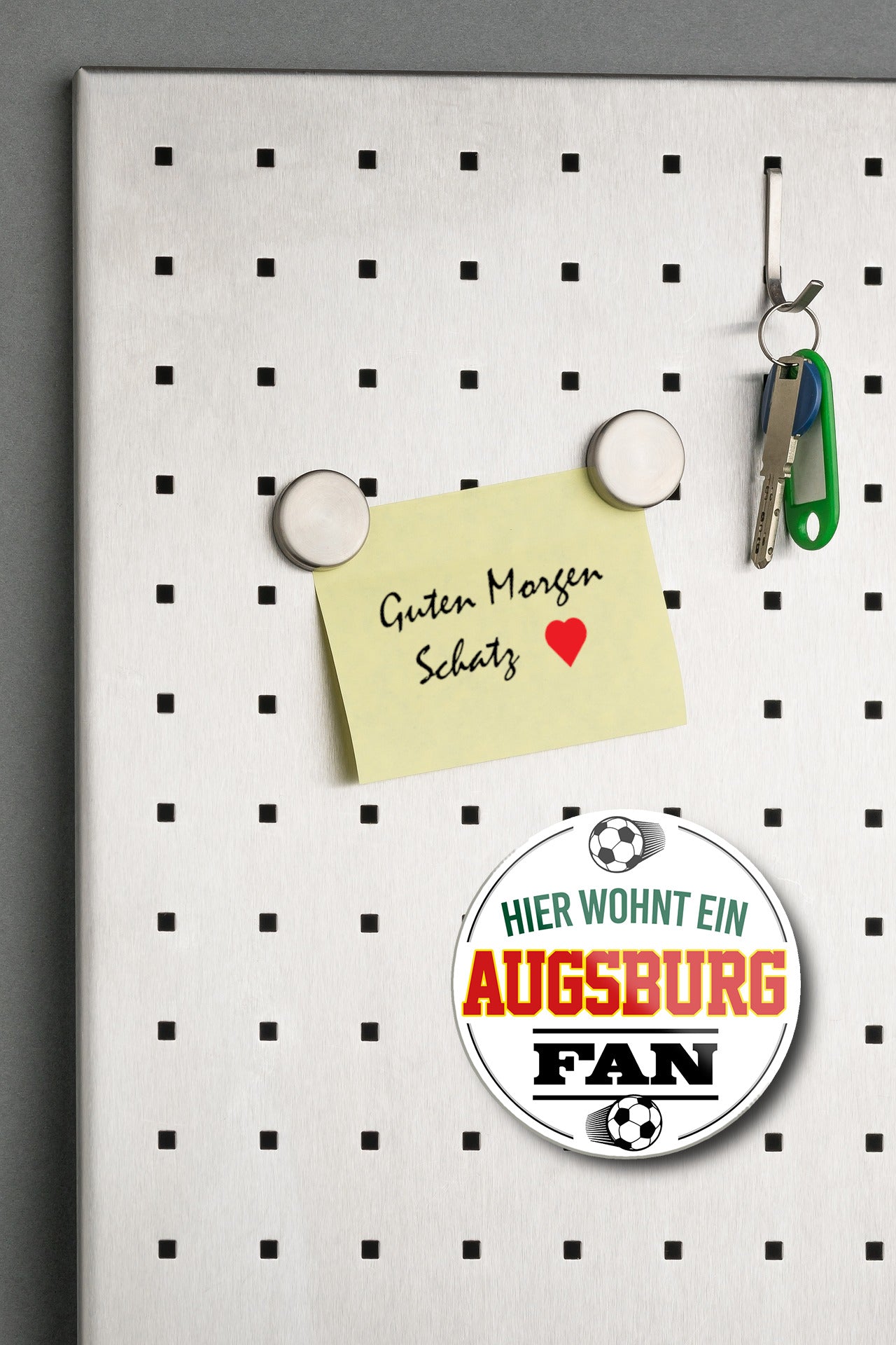 Magnet "Augsburg Fan" 8x8x0.3cm