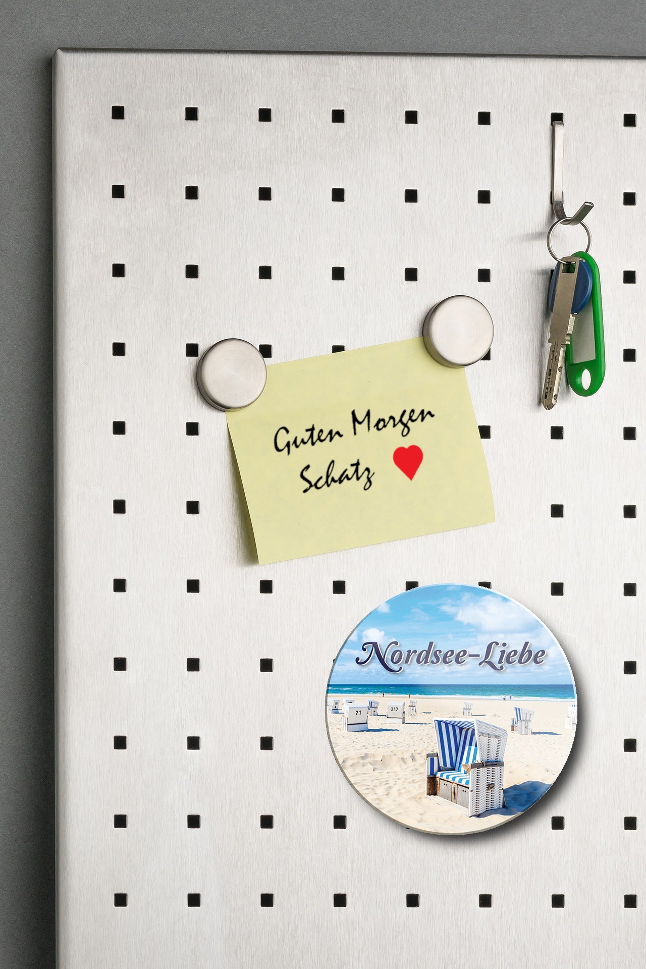 Magnet ''Nordsee-Liebe'' 8x8x0,3cm