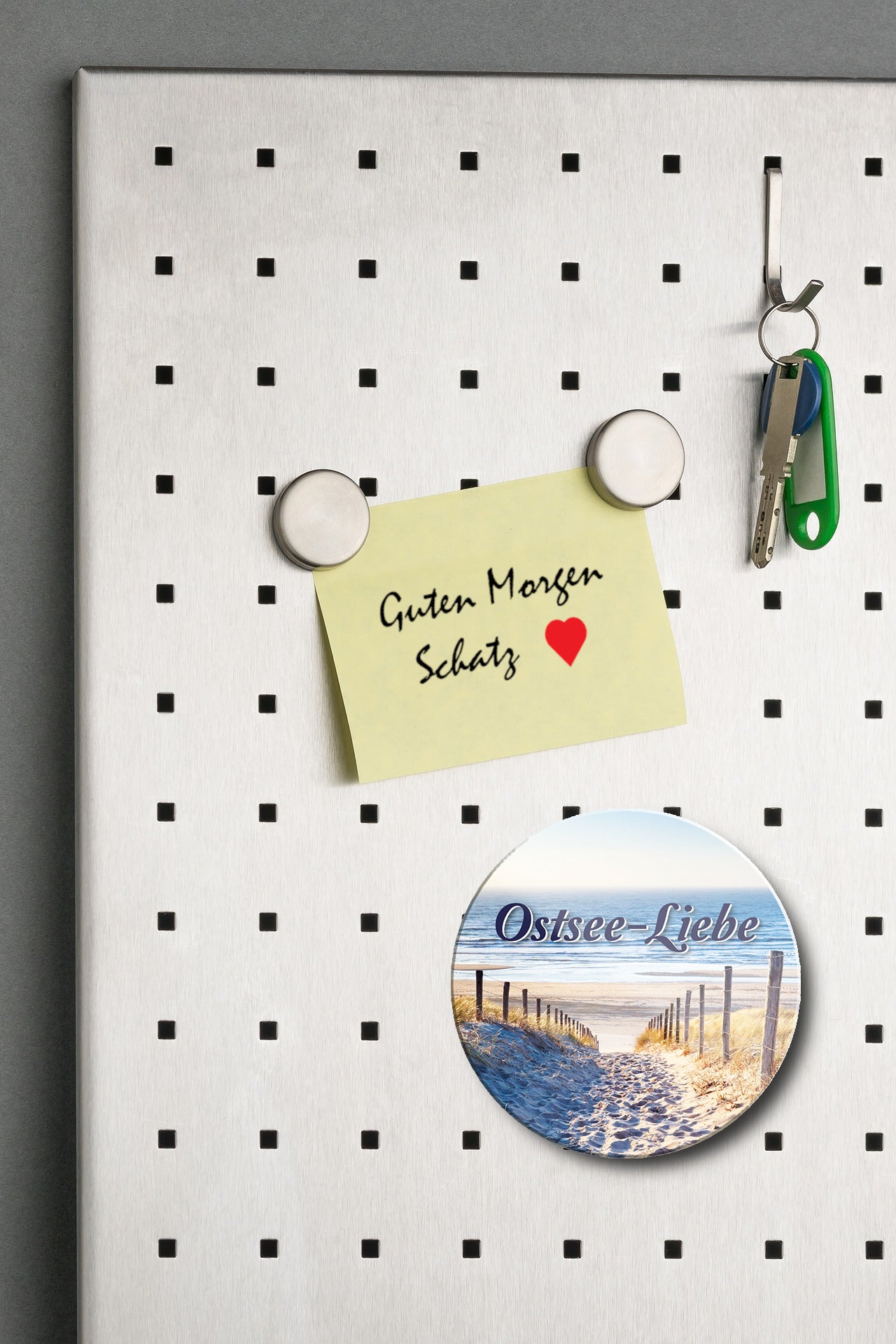 Magnet ''Ostsee-Liebe'' 8x8x0,3cm