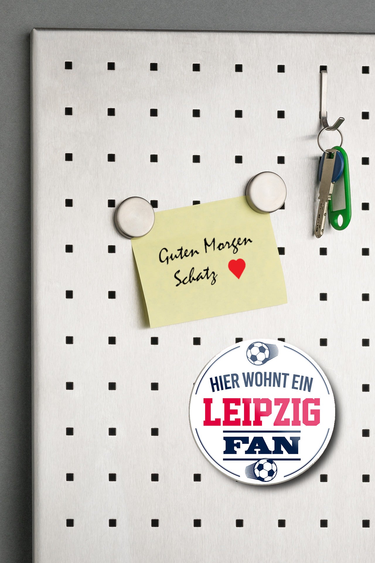 Magnet "Leipzig Fan" 8x8x0.3cm