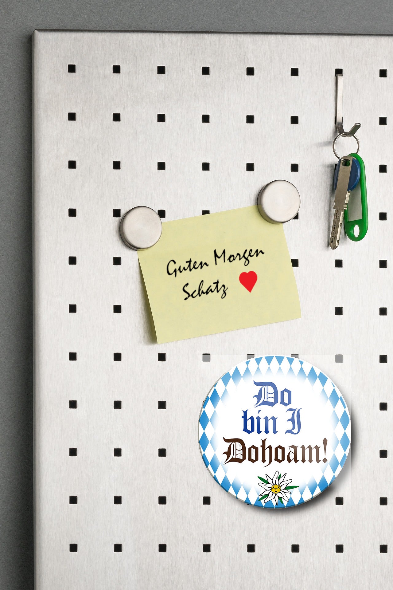 Magnet ''Do bin I Dohoam'' 8x8x0,3cm