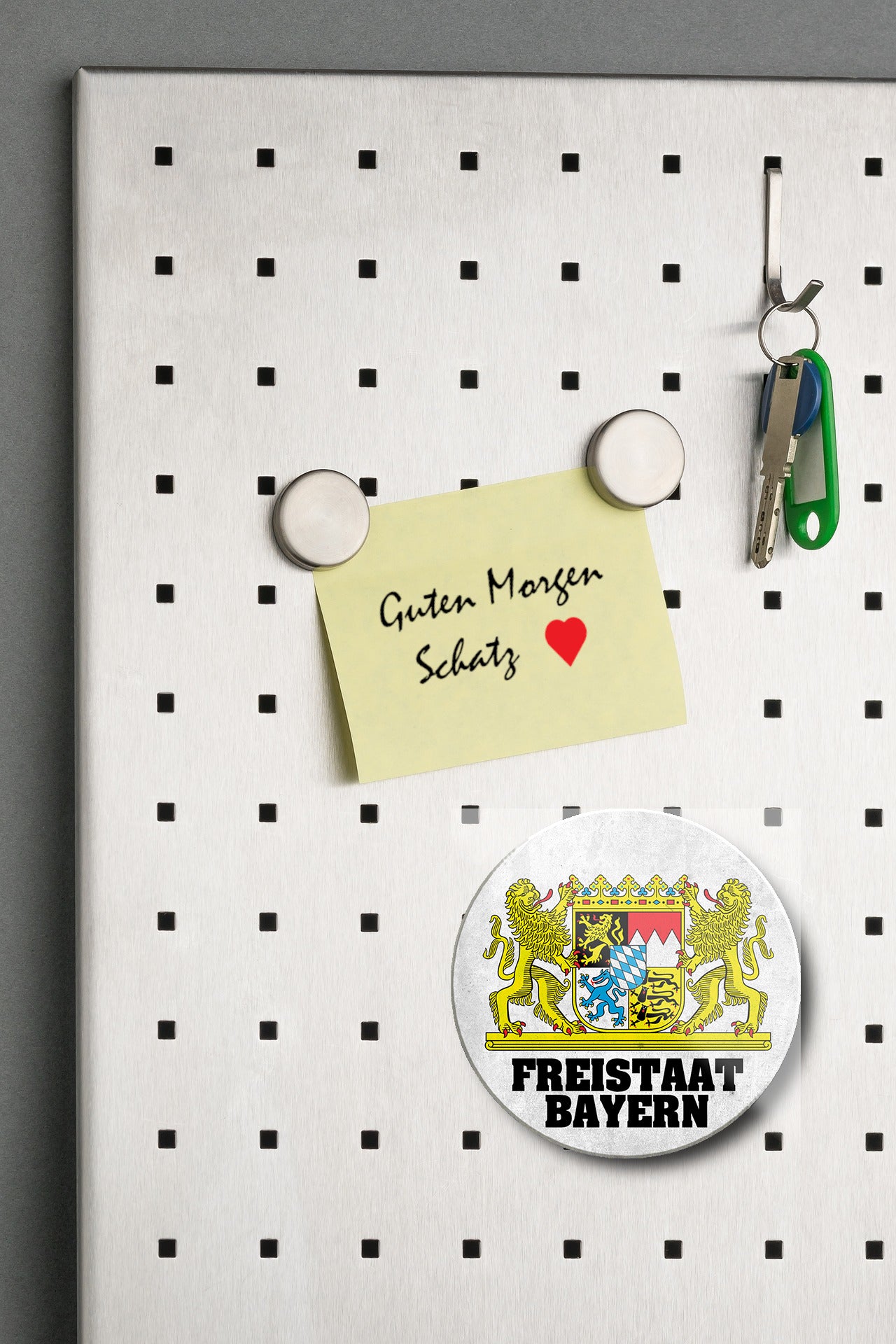 Magnet ''Freistaat Bayern'' 8x8x0,3cm