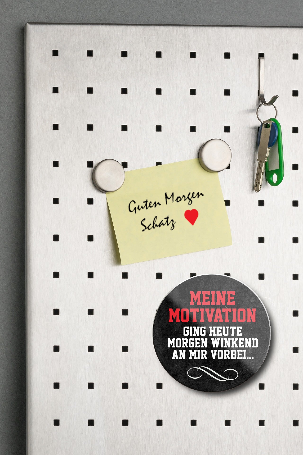 Magnet ''Meine Motivation ging heute morgen'' 8x8x0,3cm