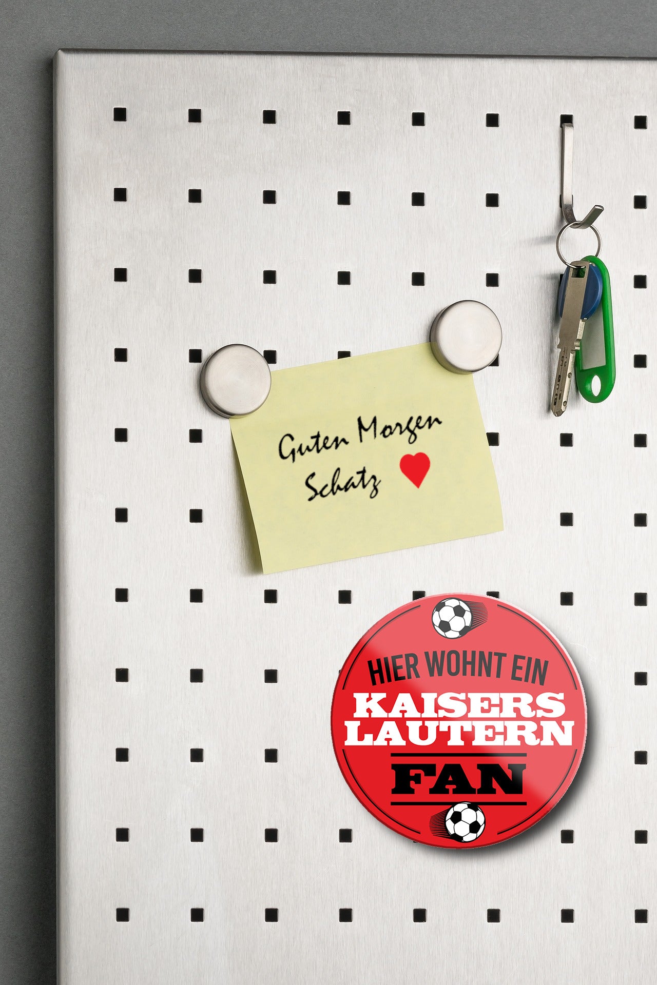 Magnet "Kaiserslautern Fan" 8x8x0.3cm