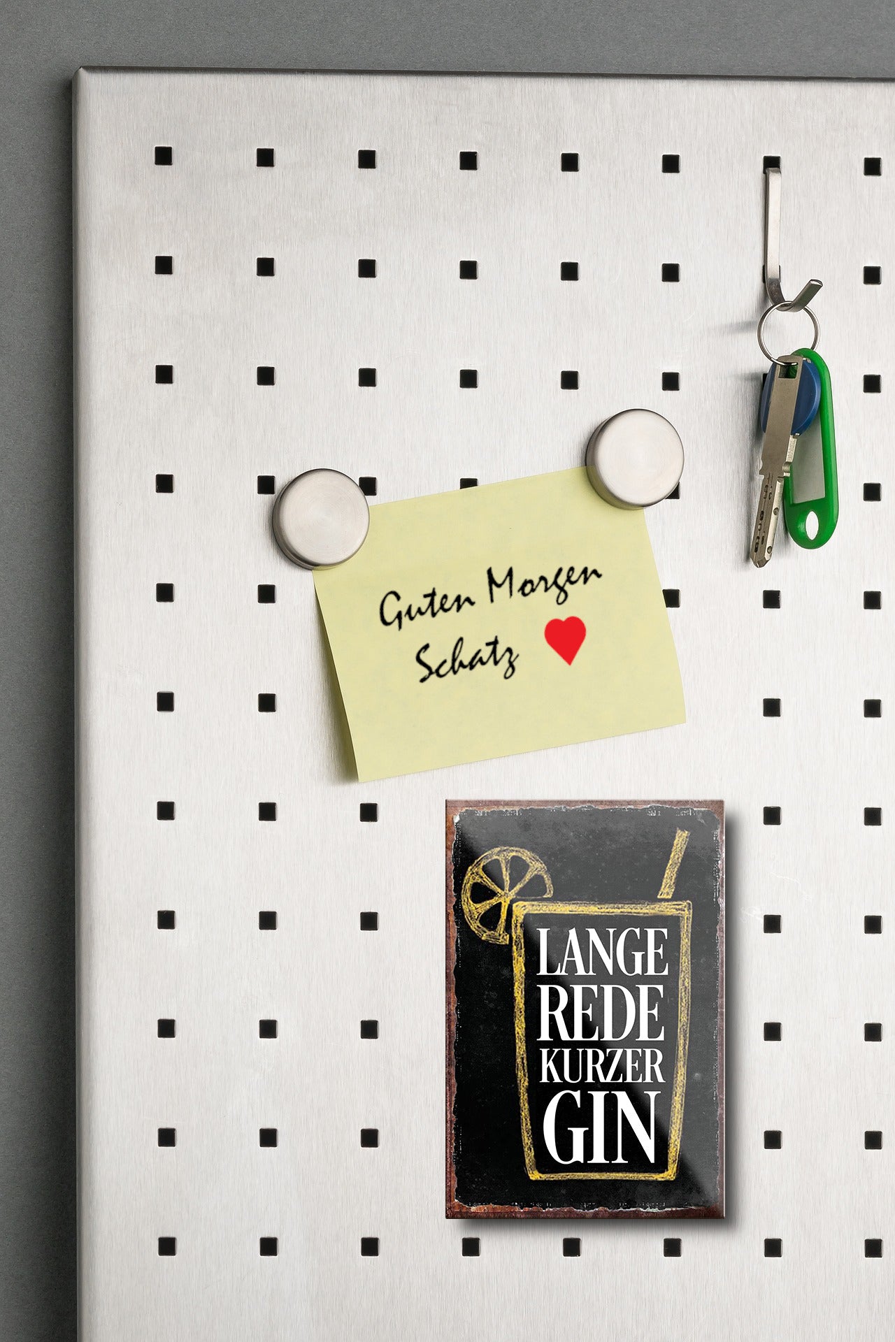 Magnet ''Lange rede kurzer Gin'' 9x6x0,3cm