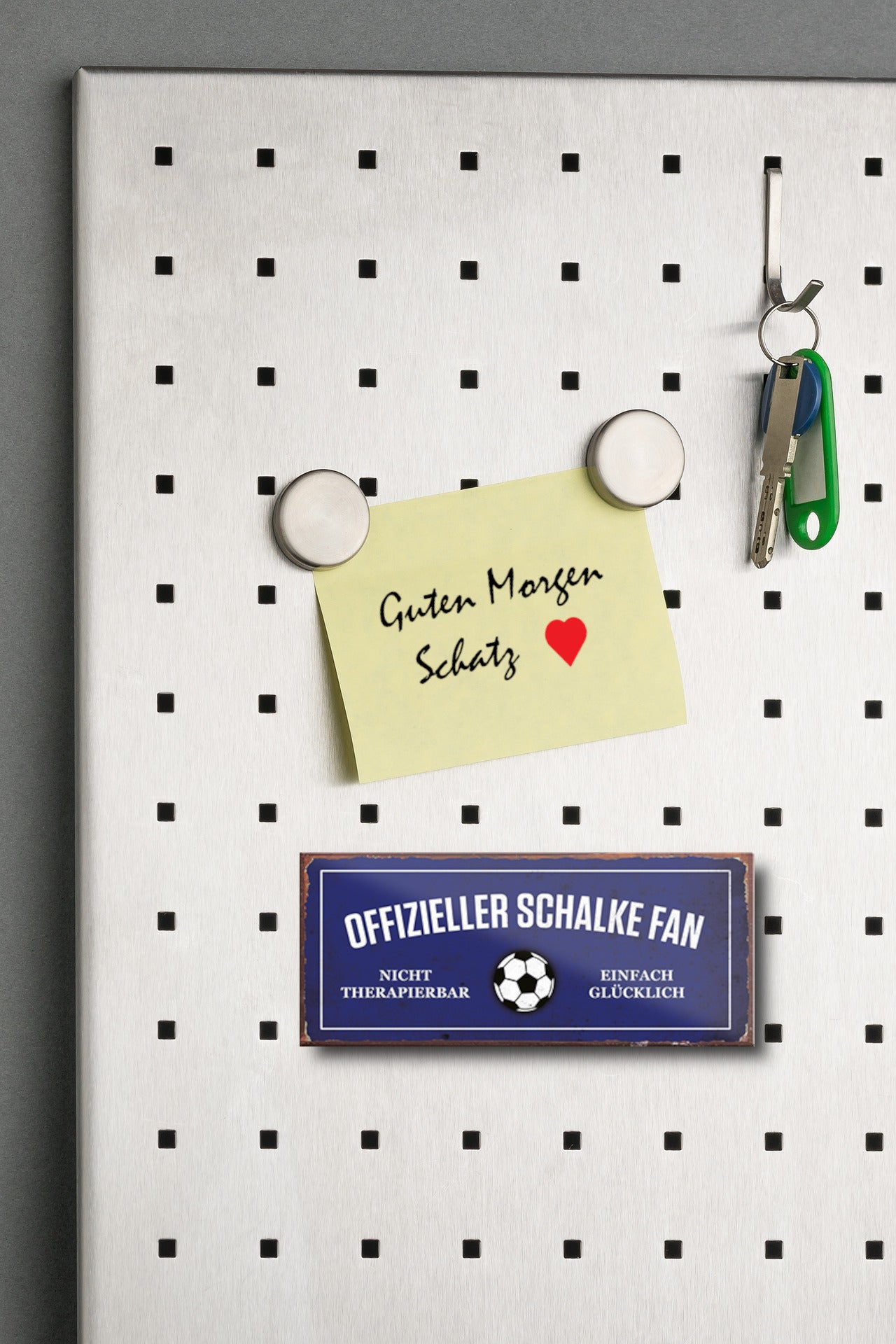 Magnet ''Offizieller Schalke Fan'' 9,3x4cm