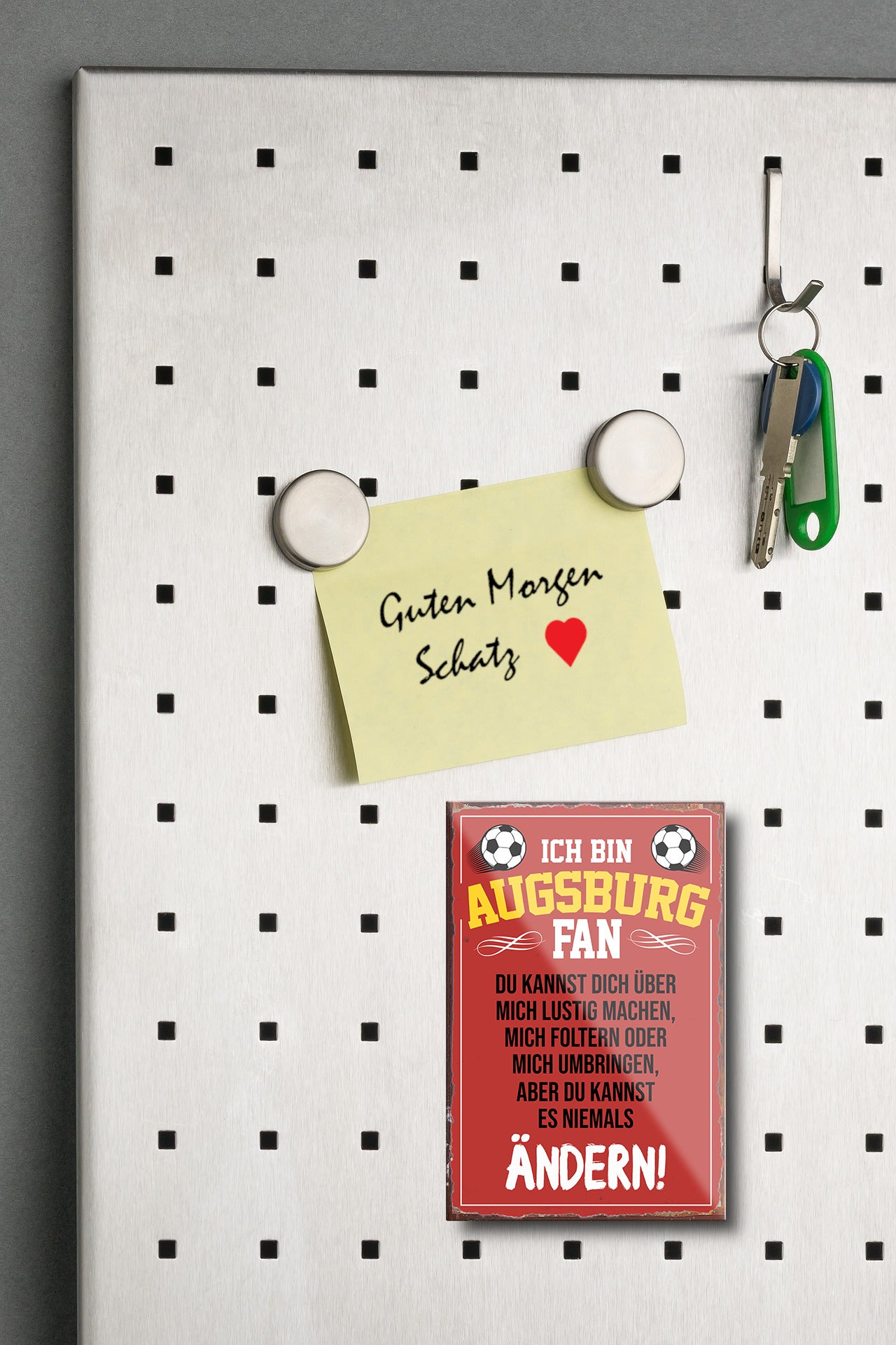 Magnet''Augsburg Fan'' 9x6x0,3cm