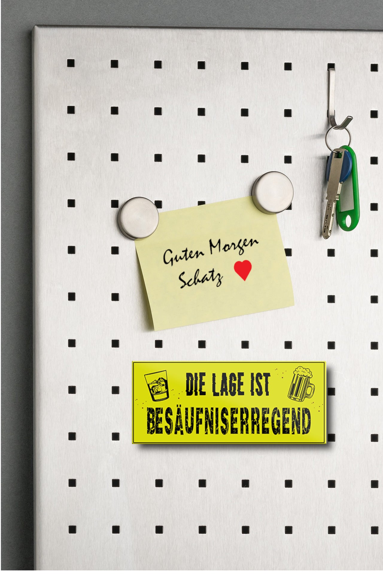 Magnet ''Die Lage ist Besäufnisserregend'' 9,3x4cm
