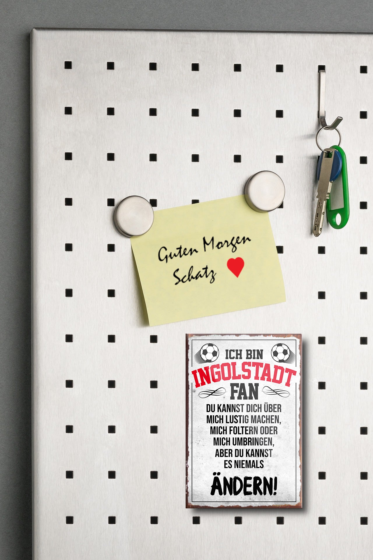 Magnet ''Ingolstadt Fan'' 9x6x0,3cm