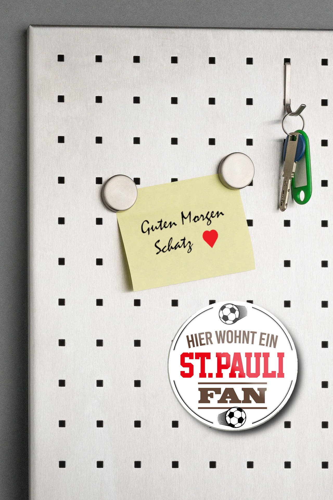 Magnet ''ST. Pauli Fan'' 8x8x0,3cm