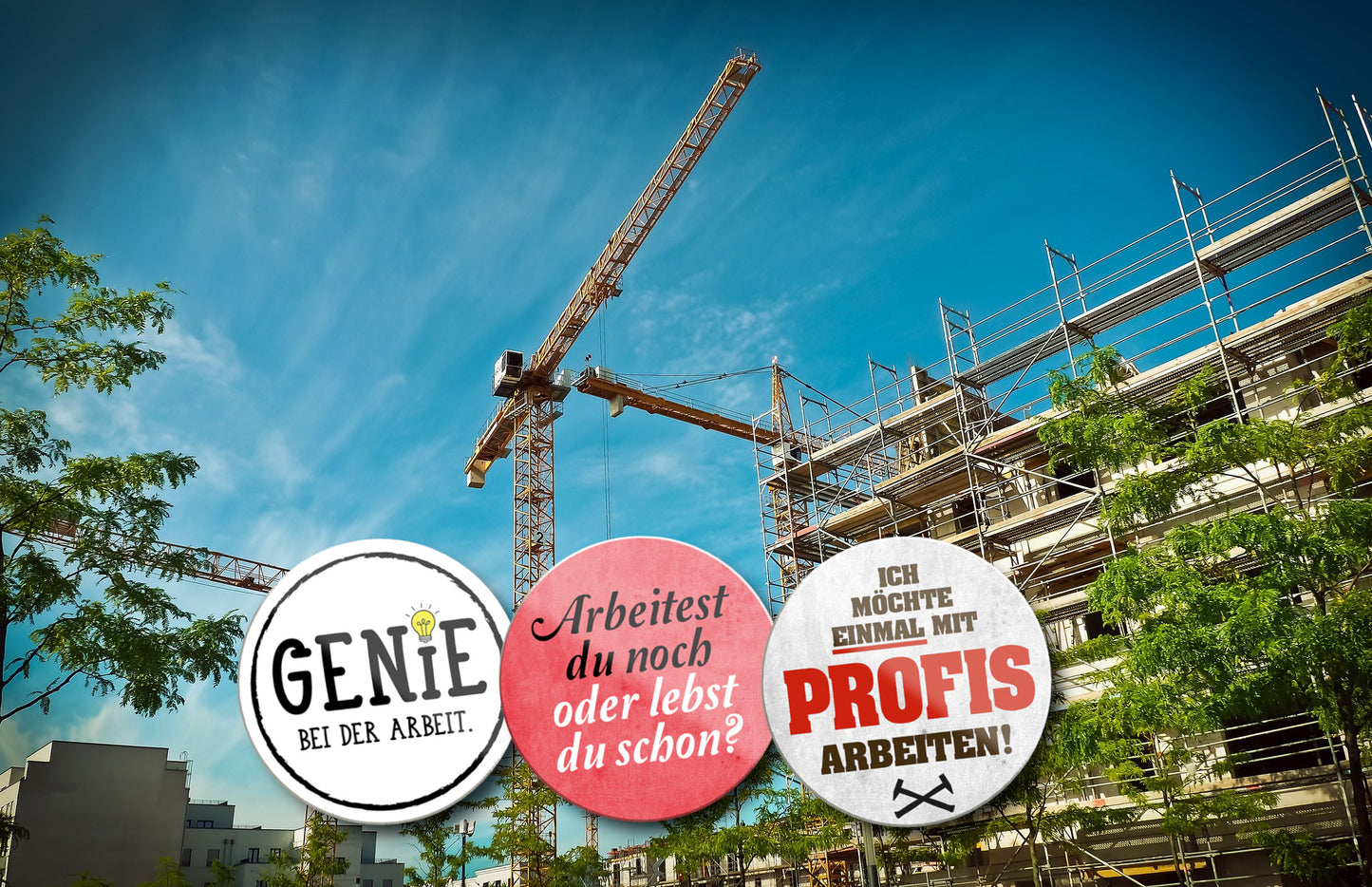 Magnet ''Genie bei der Arbeit'' 8x8x0,3cm