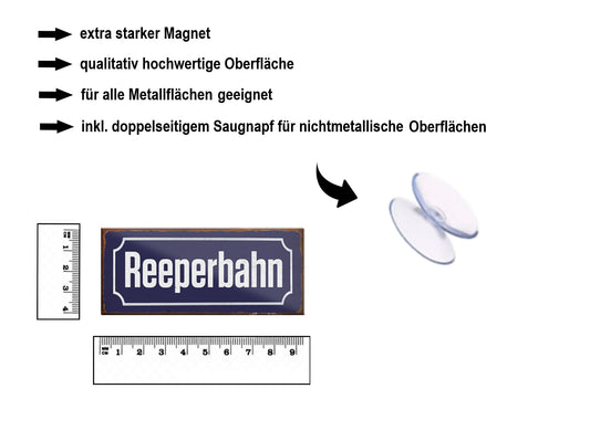Magnet ''Reeperbahn'' 9,3x4cm