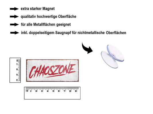 Magnet ''Chaoszone'' 9,3x4cm