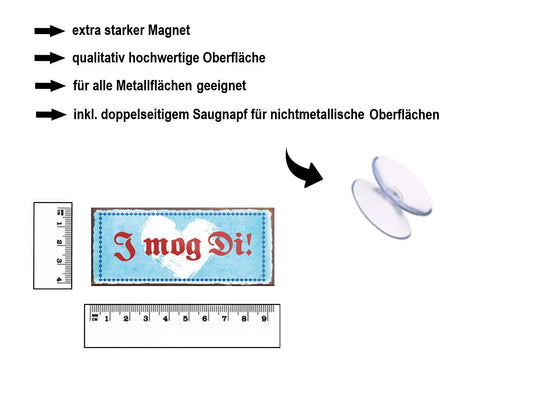 Magnet ''I mag Di'' 9,3x4cm