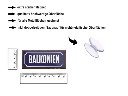 Magnet ''Balkonien'' 9,3x4cm