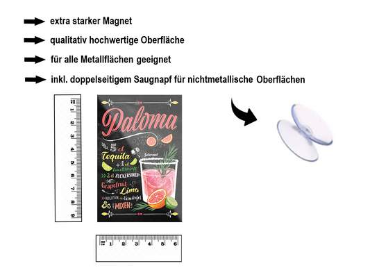 Magnet ''Paloma'' 9x6x0,3cm