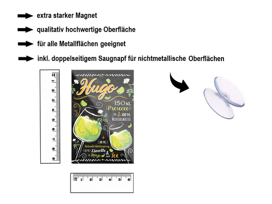 Magnet "Hugo" 9x6x0.3 cm