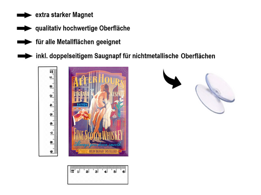 Magnet ''Pinup After Hours'' 9x6x0,3cm